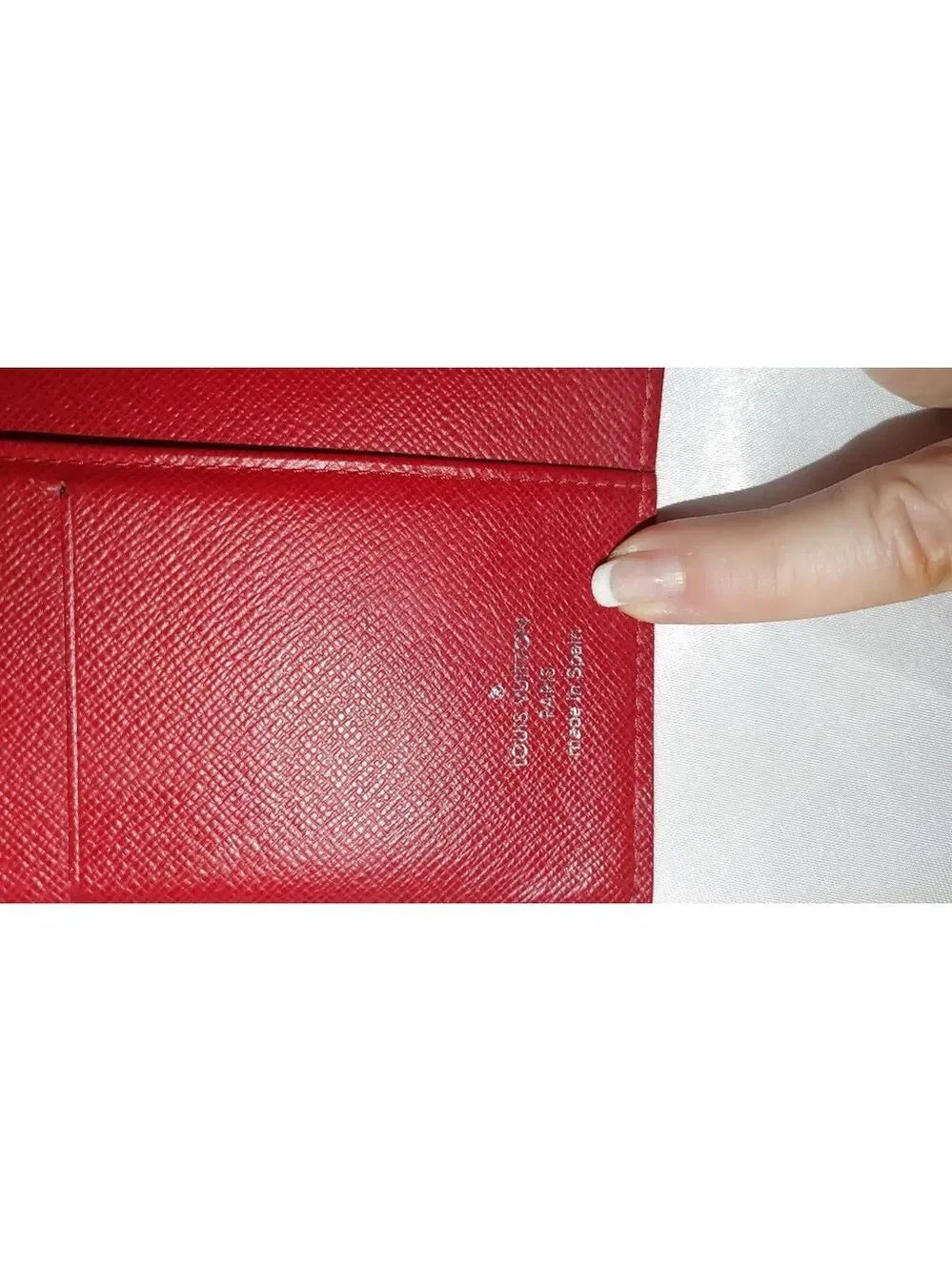Louis Vuitton Red Epi Leather Wallet